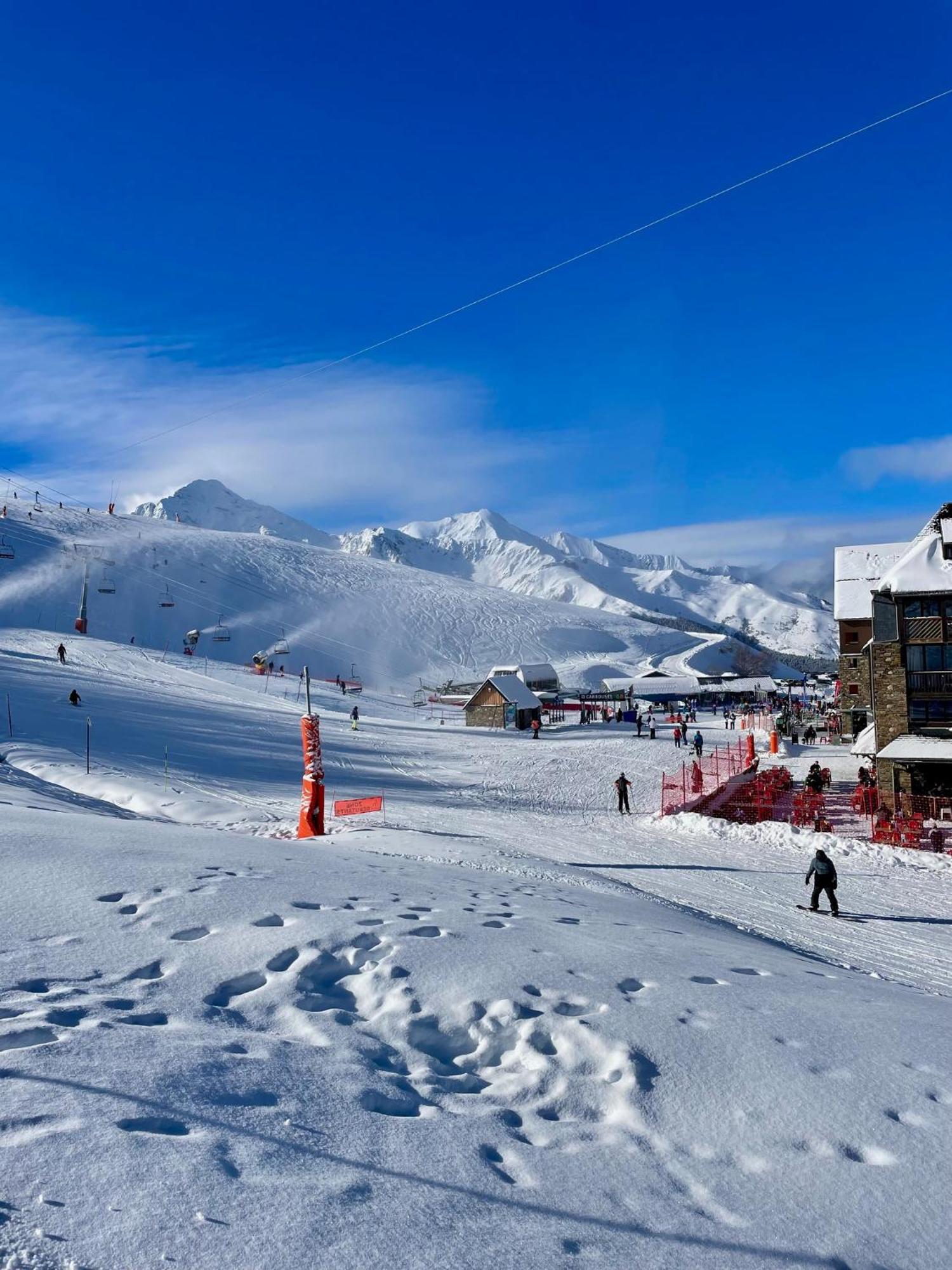 Grand Appartement Peyra'Good Tout Equipe Linge De Lit Et De Toilette Inclus - 8 Couchages - Station Peyragudes - Vue Montagne - 2 Balcons-Terrasses Germ Dış mekan fotoğraf
